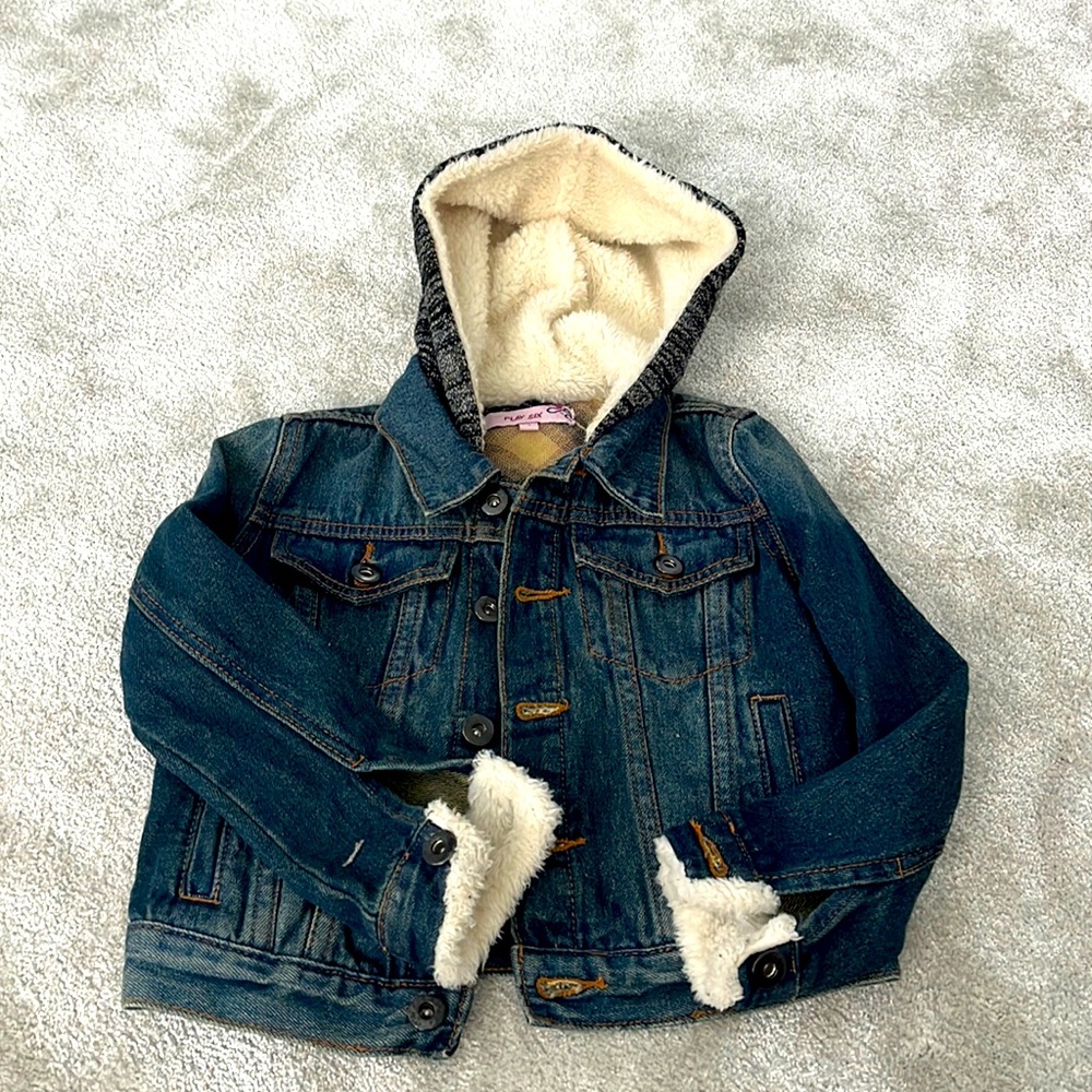 Playsix Kids denim jacket with hood